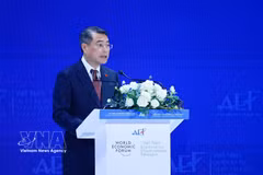 Le Premier ministre Le Minh Hung s'exprime lors de la cérémonie d'ouverture de l'AEF 2026. Photo: VNA