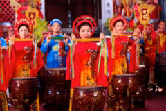 Une activité lors du Festival traditionnel du Temple de Kim Lien 2026. Photo: Vietnam+