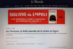 L'article publié dans le journal français Le Monde. Photo : capture d’écran