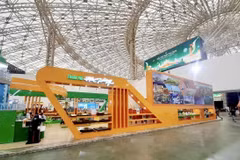 Le pavillon de Hai Phong à la Foire d’Automne 2025. Photo: VNA