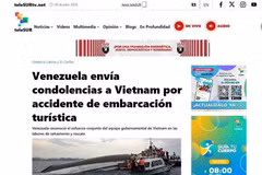 Le message du ministre vénézuélien des Affaires étrangères est publié sur TeleSUR. 