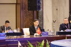 Le vice-ministre vietnamien des Sciences et des Technologies, Hoang Minh, s'exprime lors de l'événement. Photo: VNA
