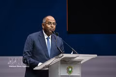 Le président de l'Assemblée nationale de Côte d'Ivoire, Patrick Achi. Photo: AFP/VNA