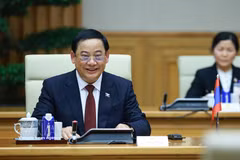 Le président de l’Assemblée nationale du Laos, Sonexay Siphandone. Photo: VNA