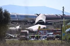 L'accident ferroviaire se produit mercredi matin à Urda, dans la province espagnole de Tolède. Photo: Xinhua/VNA