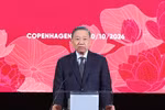 Le secrétaire général du Parti communiste du Vietnam (PCV) et président de la République, To Lam, prend la parole. Photo: VNA