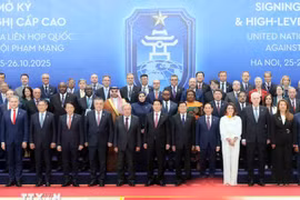 La cérémonie de signature de la Convention des Nations Unies contre la cybercriminalité s'ouvre solennellement à Hanoï