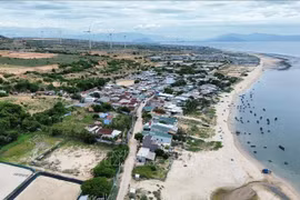 Le hameau de Vinh Truong, commune de Phuoc Dinh, district de Thuan Nam, province de Ninh Thuan (Centre), se trouve dans la zone désignée pour le projet de centrale nucléaire de Ninh Thuân. Photo : VNA 