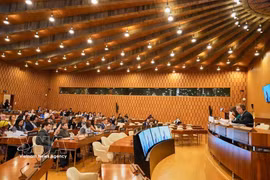 Vue de la 225e session du Conseil exécutif de l'UNESCO. Photo : VNA