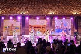 Le point fort du programme est l'espace dédié à la représentation de la musique traditionnelle vietnamienne. Photo: VNA