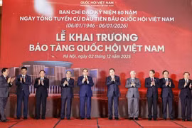 À la cérémonie d'inauguration du Musée de l'AN. Photo : VNA