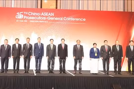 Délégués à la 15ᵉ Conférence des procureurs généraux des pays de l’ASEAN et de la Chine. Photo : VNA