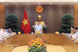 Le vice-Premier ministre Le Tien Chau a présidé une réunion consacrée à l’état d’avancement de la révision générale du système des documents normatifs juridiques. Photo : VNA