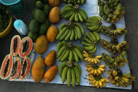Les marchandises, principalement des produits du terroir, sont présentées avec soin et de manière attrayante. Photo : VNA