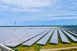 Les centrales solaires Gio Thanh 1 et Gio Thanh 2 ont une capacité totale de 100 MWc et représentent un investissement total de 2 300 milliards de VND. (Photo : VNA)