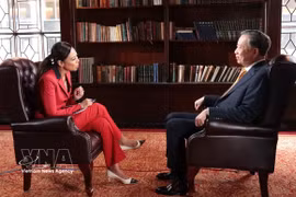 Le secrétaire général du Parti communiste du Vietnam et président de la République To Lam répond à une interview de Bloomberg. Photo: VNA