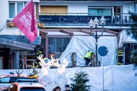 Le site de l’incendie survenu au bar Le Constellation. Photo: VNA