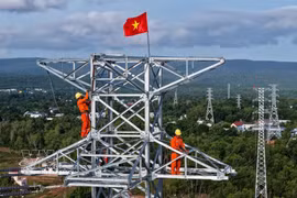 Un ouvrage électrique situé dans la zone spéciale de Phu Quoc (An Giang). Photo : VNA