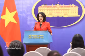 La porte-parole du ministère vietnamien des Affaires étrangères, Pham Thu Hang. Photo: VNA