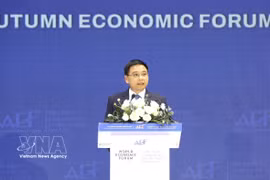 Le vice-Premier ministre Nguyen Van Thang lors du Forum économique d'automne 2026. Photo: VNA