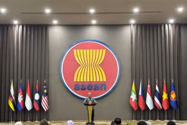 Le président du Timor-Leste, José Ramos Horta, s'exprime au Secrétariat de l'ASEAN. Photo : VNA