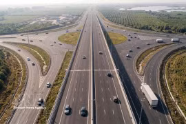 Illustration du projet de route reliant l'aéroport international de Long Thanh. Photo: VNA