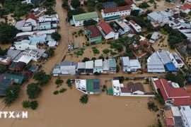 Inondations dans la province de Khanh Hoa en novembre 2025. Photo: VNA