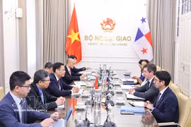 Le vice-ministre vietnamien des Affaires étrangères Dang Hoang Giang et le vice-ministre panaméen des Affaires étrangères Carlos A. Hoyos coprésident, le 28 juillet 2026 à Hanoï, la deuxième réunion de consultations politiques Vietnam-Panama. Photo : VNA