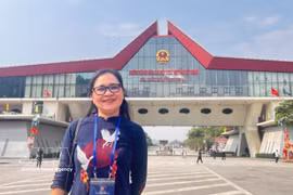 Tran Ngoc Thao Sophie, responsable de l’école de lang Vnaue vietnamienne Mang Non de l’Union générale des Vietnamiens de France. Photo : VNA
