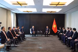 Le secrétaire général du Parti et président de la République Tô Lâm reçoit Sergei Kudryashov, directeur général de Zarubezhneft. Photo : VNA