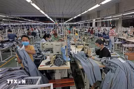 Viet Thang JEAN Company Limited exporte chaque année des millions de produits vers les marchés de l'UE, des États-Unis, du Japon et de la République de Corée. (Photo : VNA)