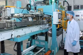 Vietnam Rice Company Limited (province de Dong Thap) investit dans une ligne moderne de conditionnement de riz pour l'exportation. Photo : VNA