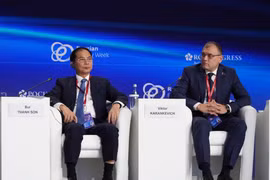 Le vice-Premier ministre Bui Thanh Son lors du forum. Photo : VNA