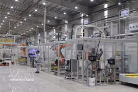 Usine de production et d’assemblage de moteurs Yuchai de la société par actions Kim Long Motor, dans la zone économique de Chân Mây-Lăng Cô. Photo: VNA