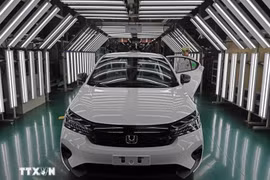Automobiles fabriquées à l'usine Honda de Phuc Yen, dans la province de Phu Tho. (Photo : VNA)
