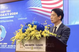Le directeur du département du développement des marchés extérieurs du ministère de l'Industrie et du Commerce, Ta Hoang Linh. Photo ; VNA