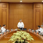 Le secrétaire général du Parti et président de la République, Tô Lâm, s’exprime lors de la réunion, à Hanoi, le 25 août 2026. Photo : VNA