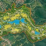 Une vue préliminaire du complexe d'écotourisme de Ba Vi. Photo : SunGroup