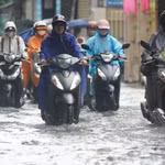 De fortes pluies perturbent la circulation à Hanoi. Source : Département de la gestion des digues et de la prévention et de la lutte contre les catastrophes naturelles
