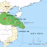Trajectoire prévue de la dépression tropicale. Source : NCHMF