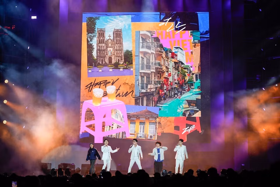 Lors du concert Vietnam Happy Fest 2025. (Photo : VNA)
