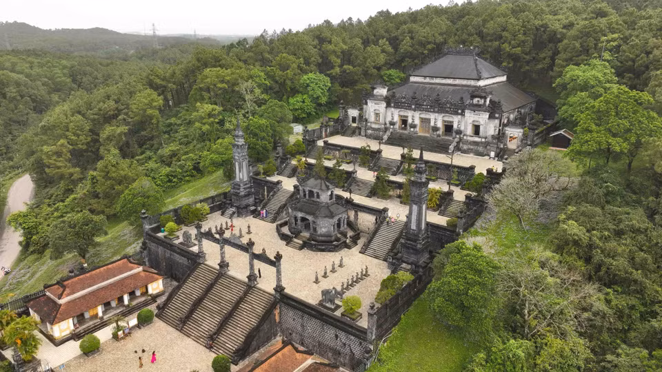 Le tombeau de Khai Dinh est un joyau artistique et architectural du complexe funéraire royal de Hue. Photo : Vu Sinh - VNA