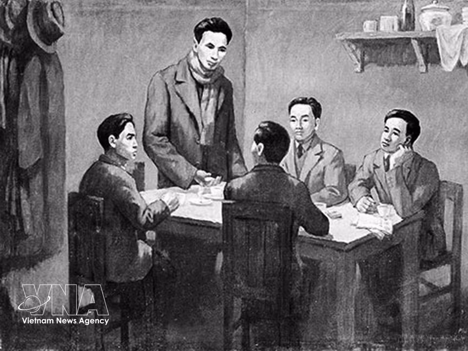 Du 6 janvier au 7 février 1930, la Conférence d’unification de trois organisations communistes, qui aboutit à la fondation du Parti communiste du Vietnam, se tint à Hong Kong (Chine), sous la présidence de Nguyen Ai Quoc, représentant de l’Internationale communiste. Photo : VNA