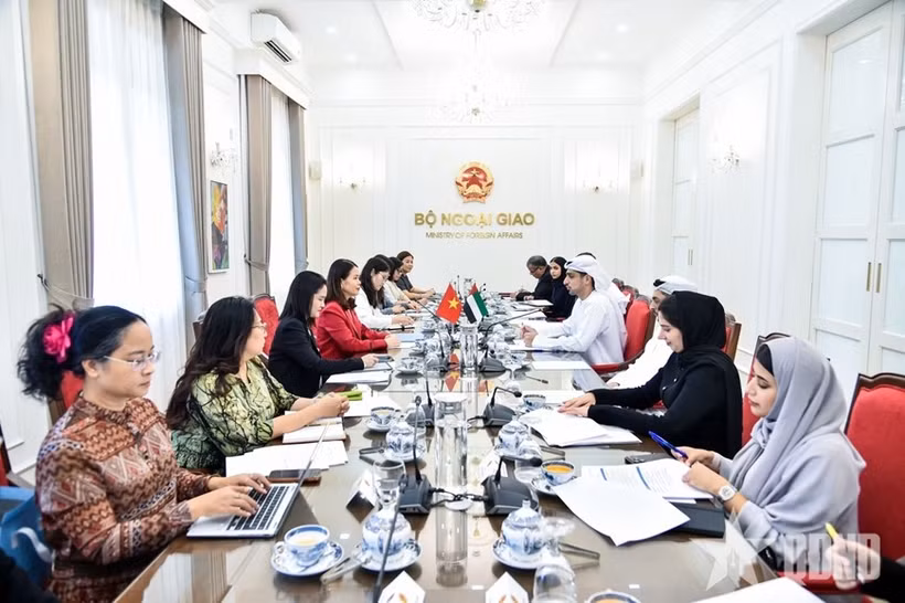 La troisième session de consultation politique entre les deux ministères des Affaires étrangères du Vietnam et des EAU. Photo: qdnd.vn