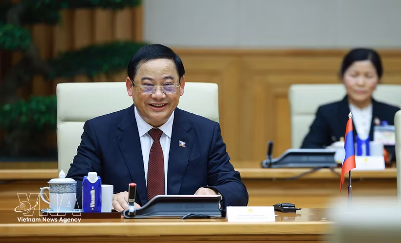 Le président de l’Assemblée nationale du Laos, Sonexay Siphandone. Photo: VNA