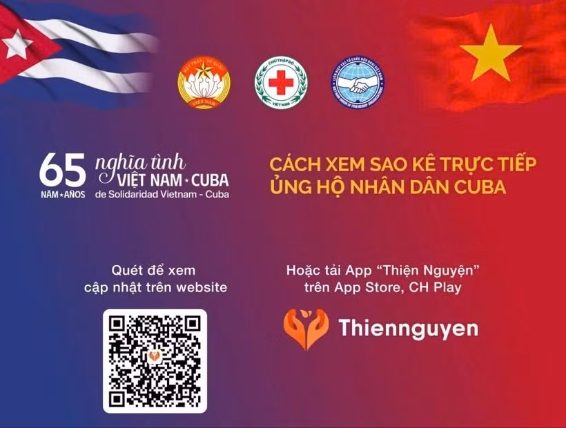 Campagne de solidarité : 117 mds de dongs mobilisés pour soutenir le peuple cubain
