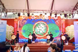 Espace culturel organisé dans le cadre de la Conférence des dirigeants des villes de l’ASEAN 2026 (ACLC). Photo: VNA