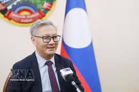 Le vice-Premier ministre et ministre des Affaires étrangères du Laos, Thongsavan Phomvihane. Photo : VNA