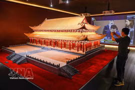 Le projet de conservation, de restauration et de remise en état du palais Kinh Thiên a été lancé mardi 29 septembre 2026. Photo: VNA
