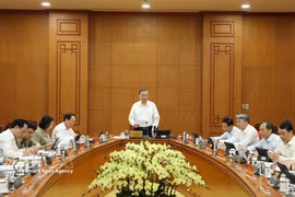 Le secrétaire général du Parti et président de la République, Tô Lâm, s’exprime lors de la réunion, à Hanoi, le 25 août 2026. Photo : VNA